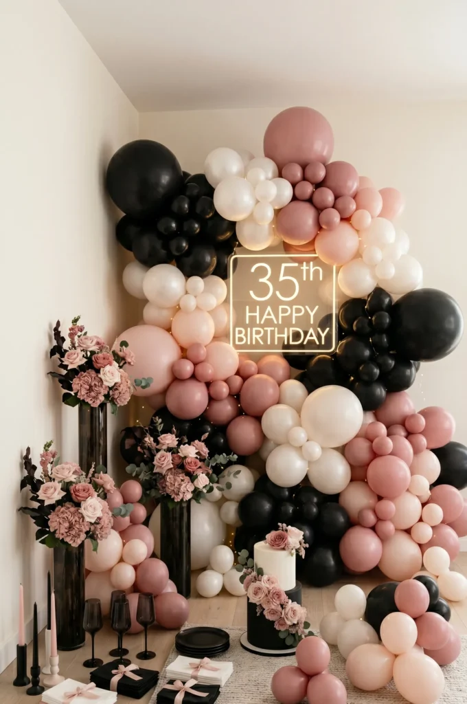 Modern Black, White and Blush Theme