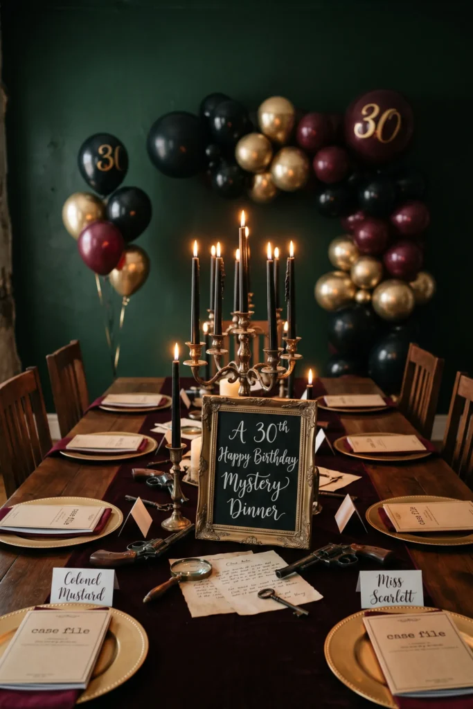 Murder Mystery Dinner Party Experience