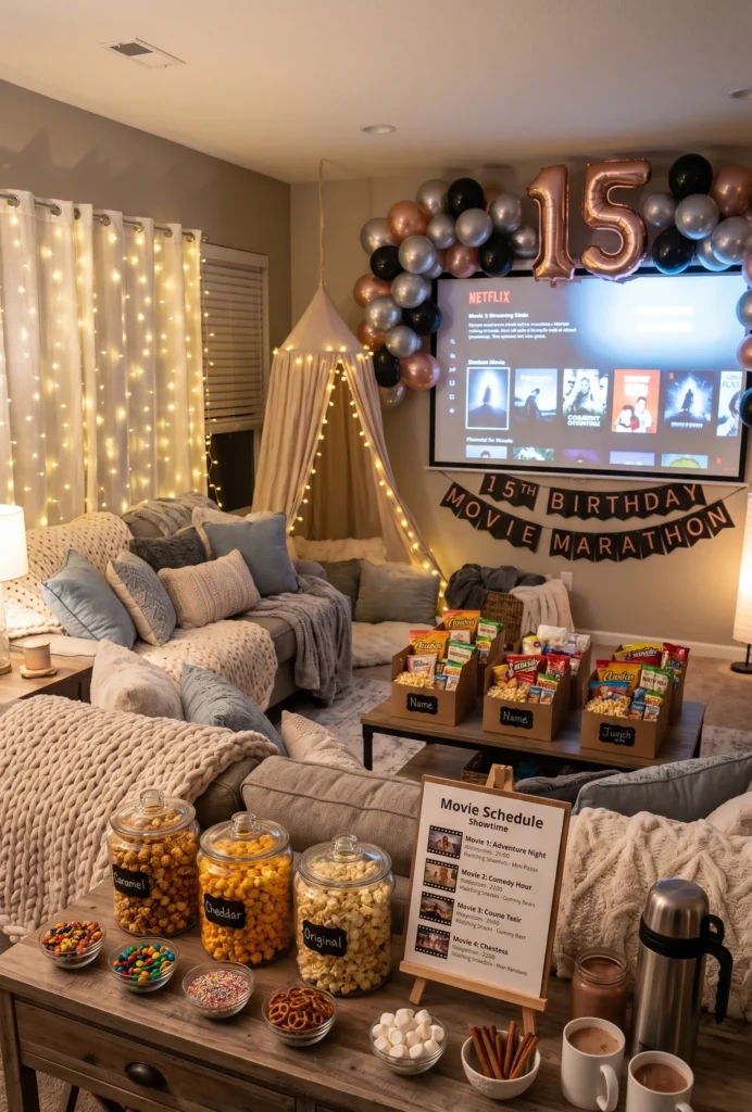 Netflix and Chill Movie Marathon Party
