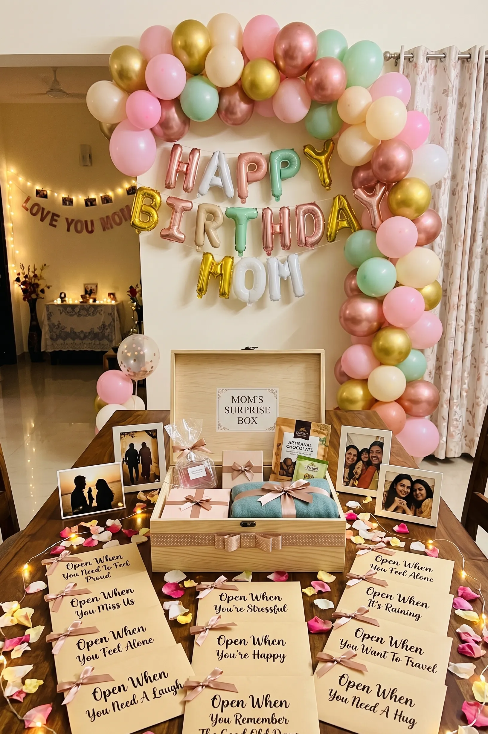 "Open When" Letters and Emotional Surprise Box Party