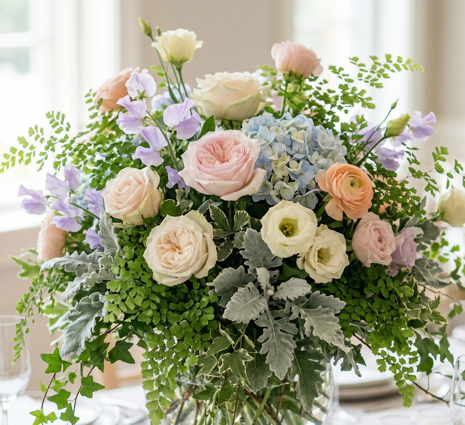 Pastel Floral Centerpieces