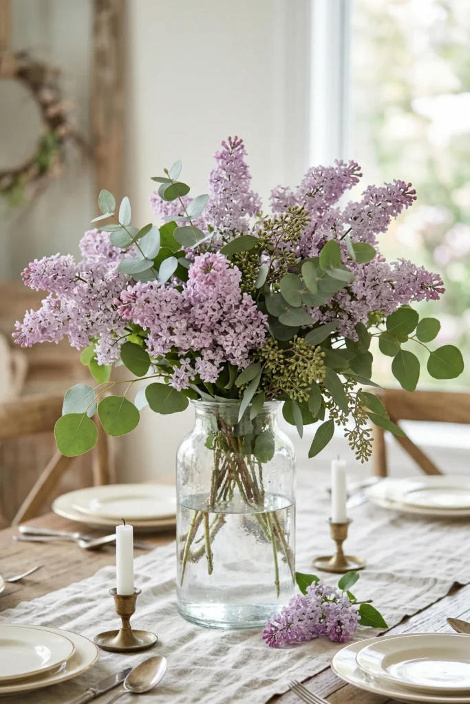 Pastel Lilac + Eucalyptus Accents