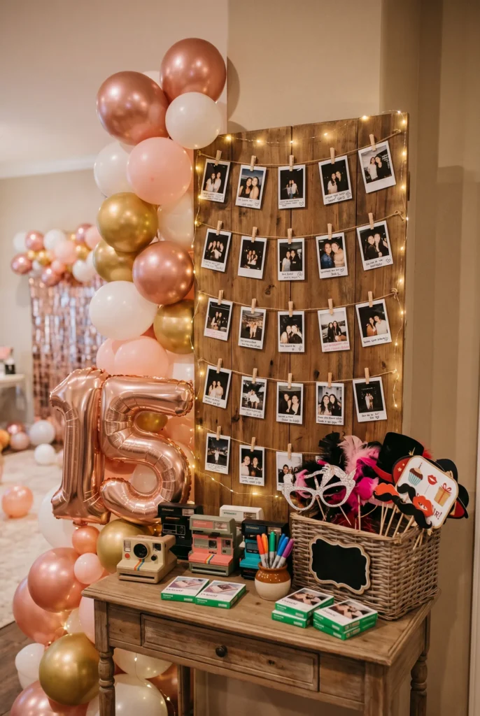 Photo Booth and Polaroid Memory Party