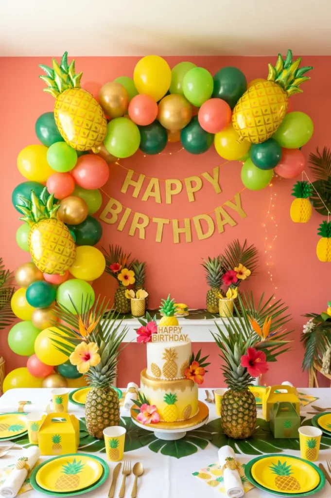 Pineapple Theme Tropical Party