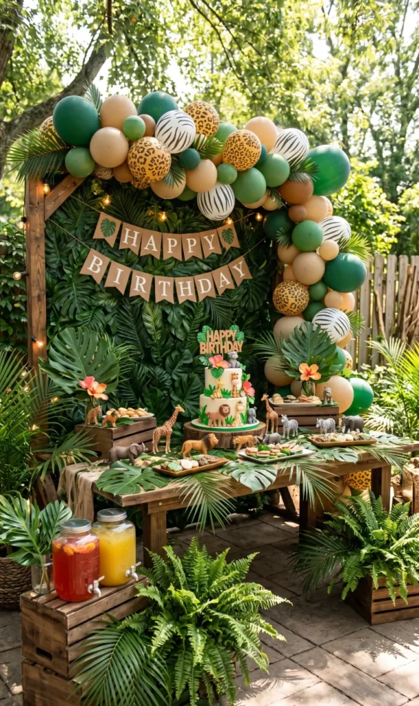 Safari or Jungle Theme Outdoor Party