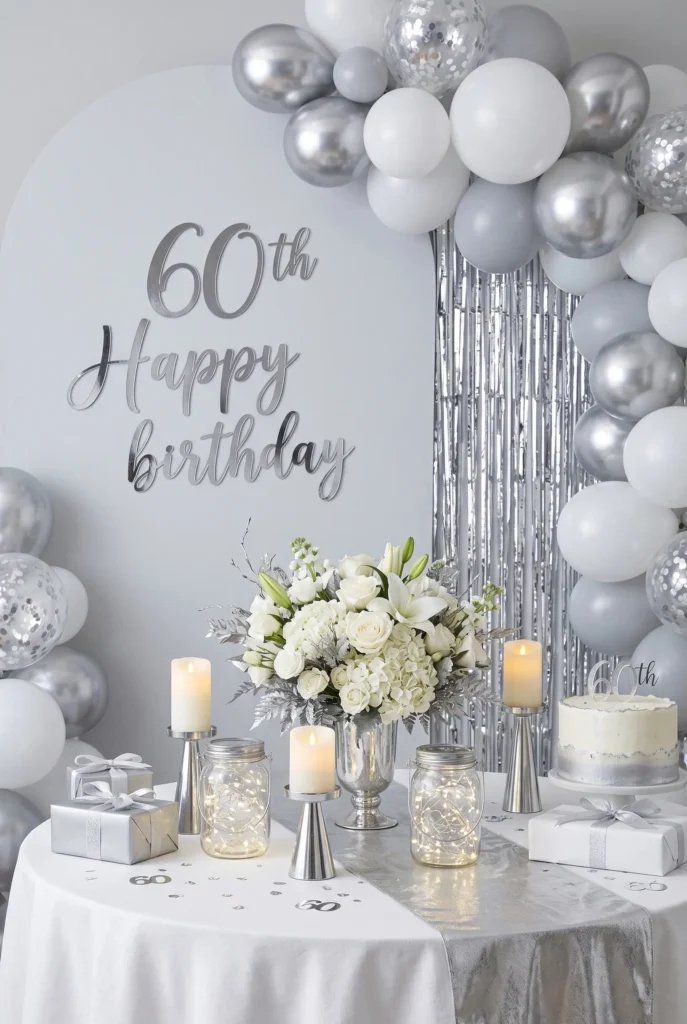 Silver Elegance Theme Party