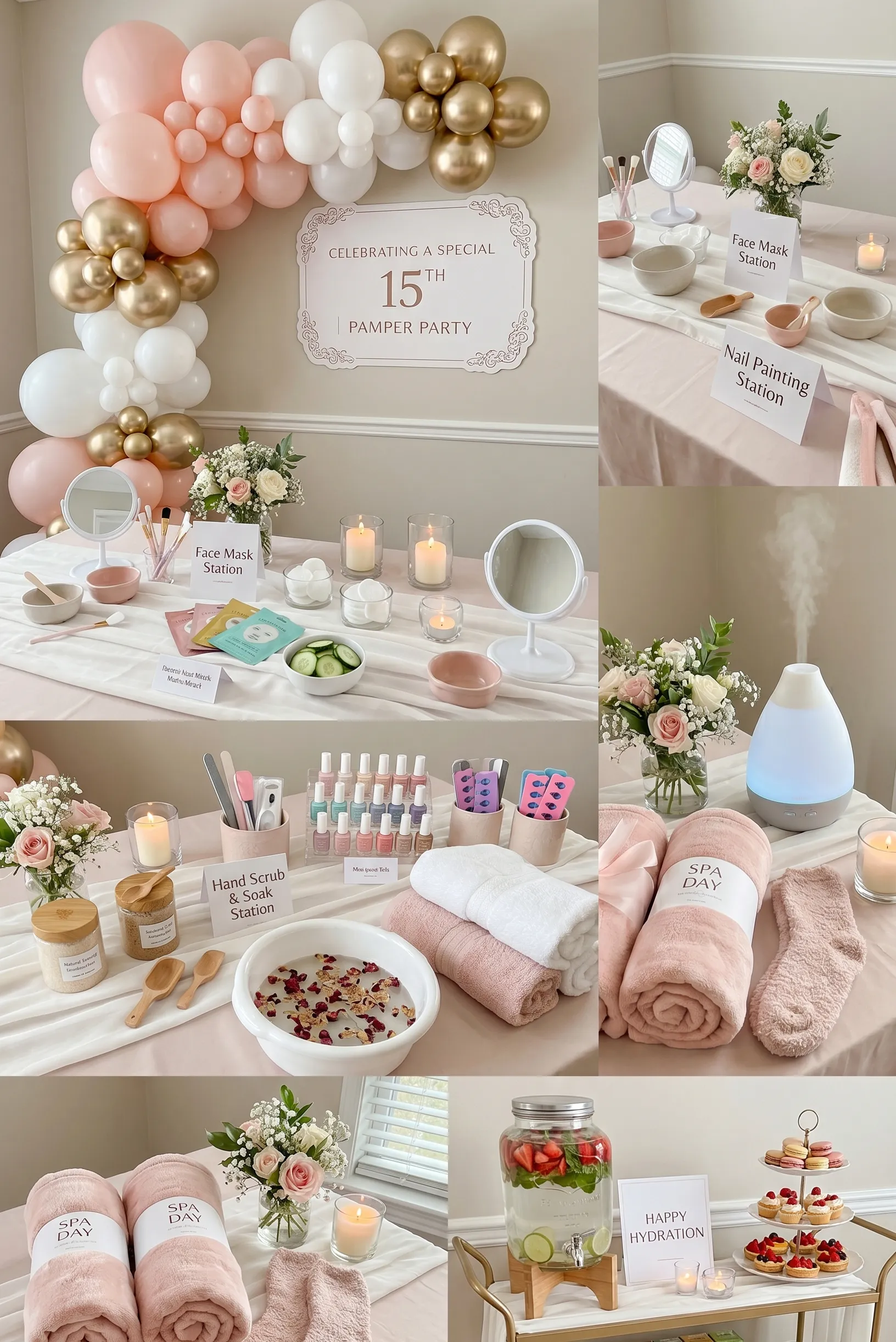 Spa and Self-Care Pamper Party