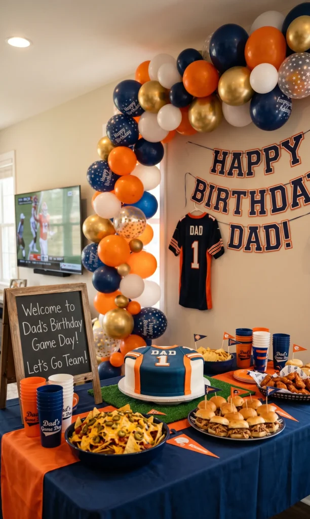 Sports Themed Party with His Favorite Team