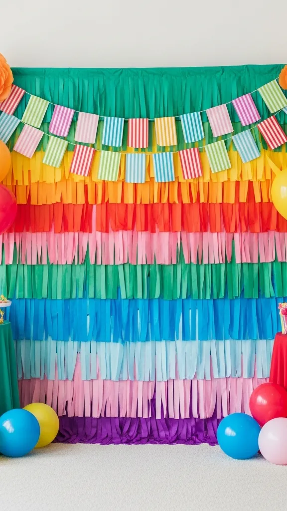 Streamer Fringe Backdrop