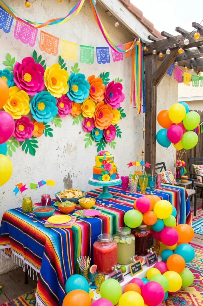 Summer Fiesta with Bright Colors