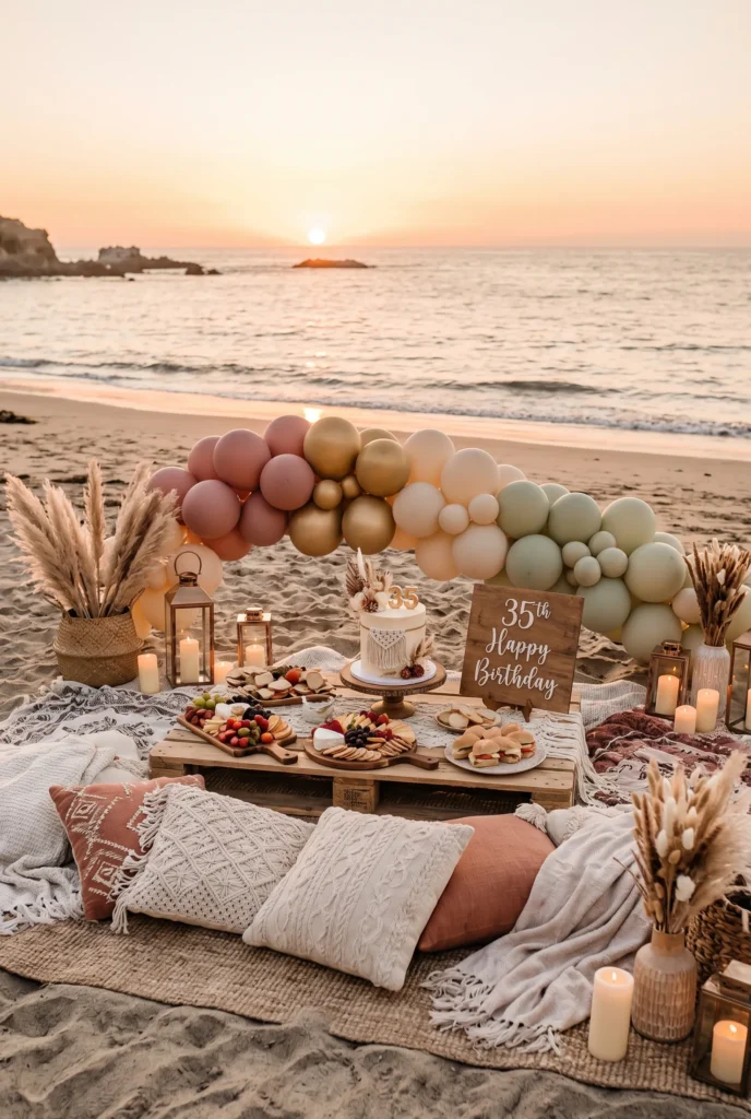 Sunset Beach Picnic Party