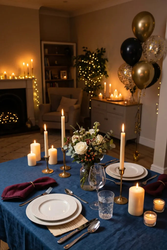 Surprise Candlelight Dinner at Home
