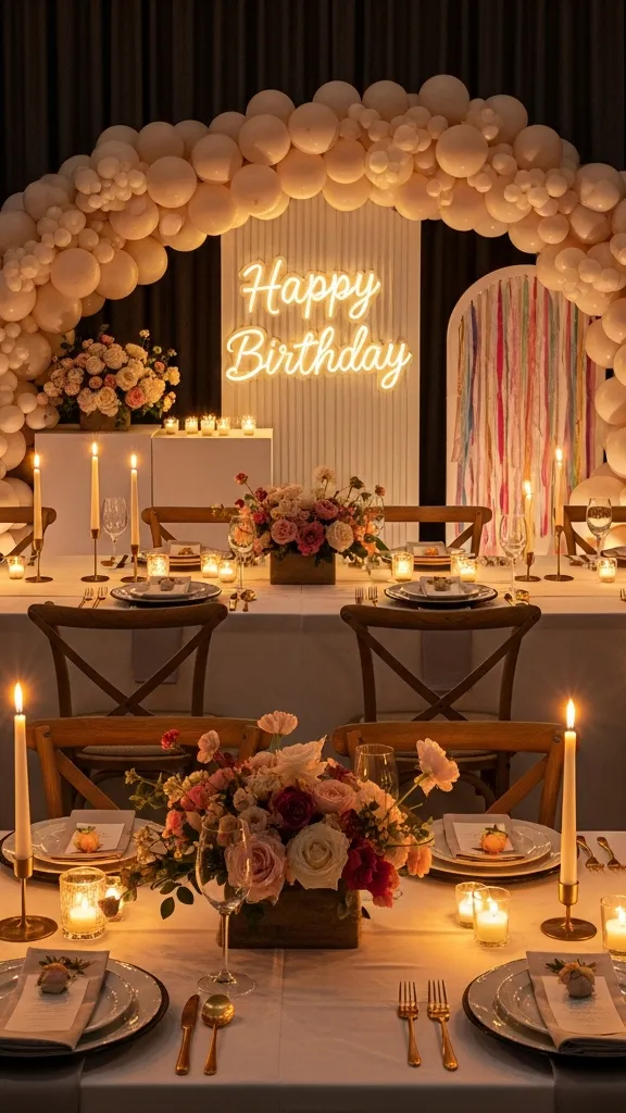 Table Candlelight Styling