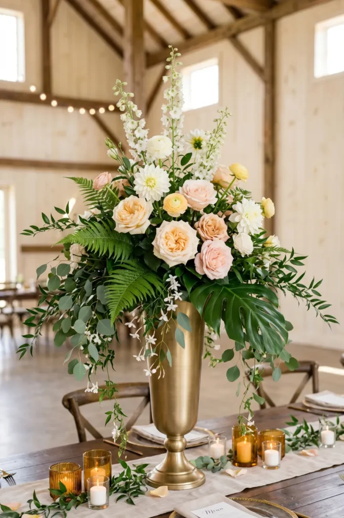 Tall Greenery Floral Arrangements