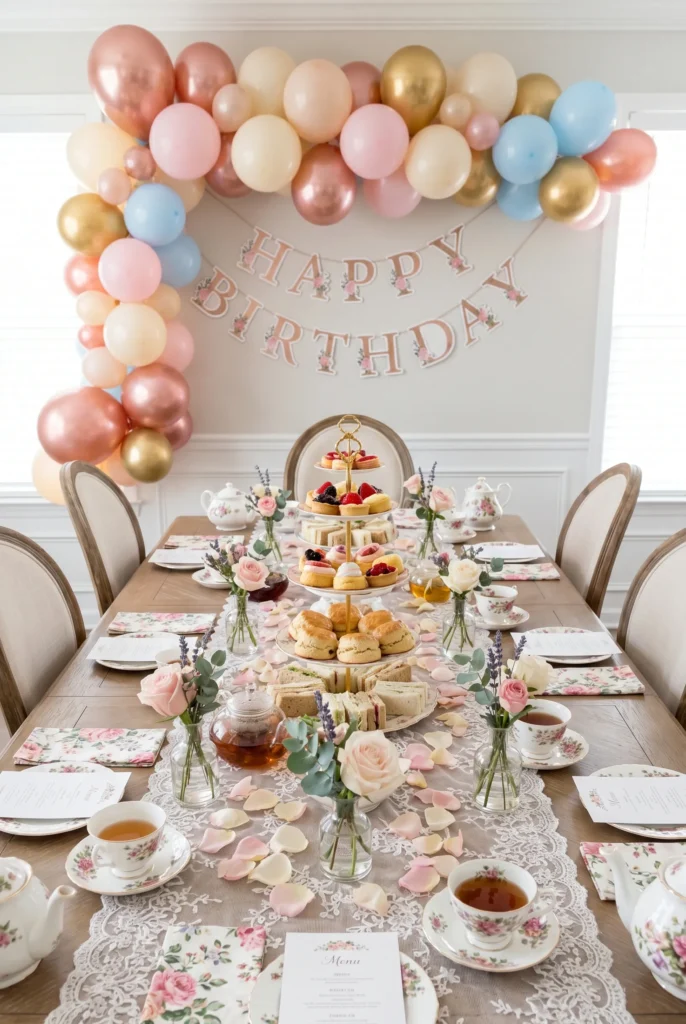 Tea Party with Elegant or Floral Theme