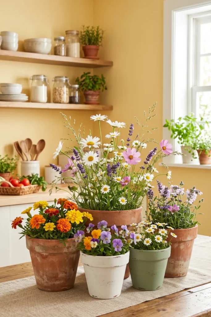 Terracotta Pot Flower Display