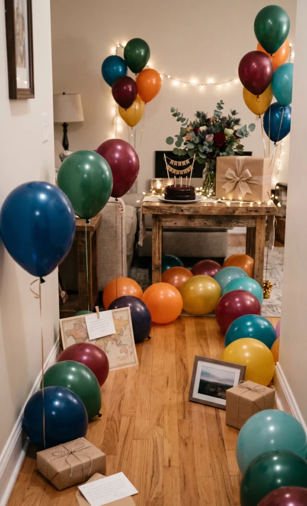 Treasure Hunt with Love Notes and Gifts