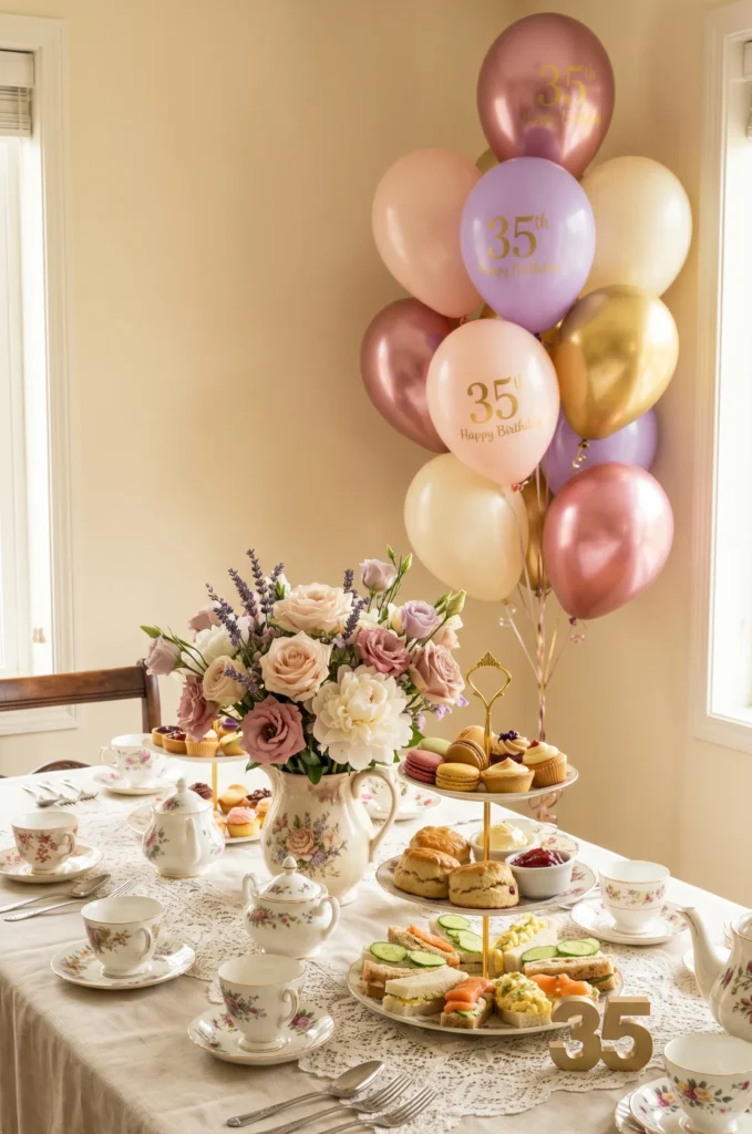 Vintage Elegant Tea and Scones Party