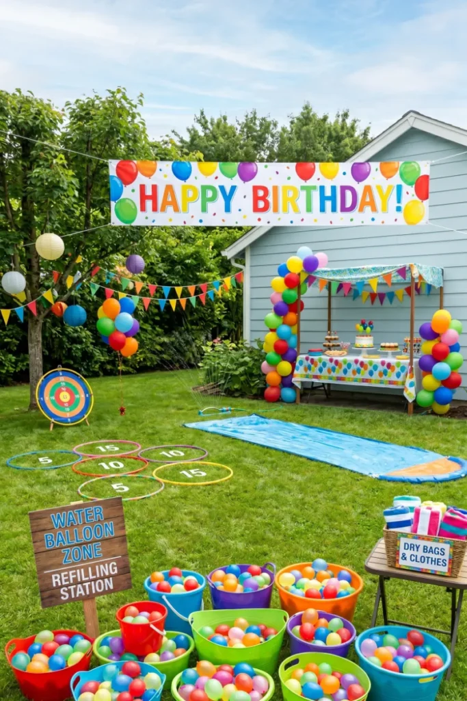 Water Balloon and Splash Fun Party