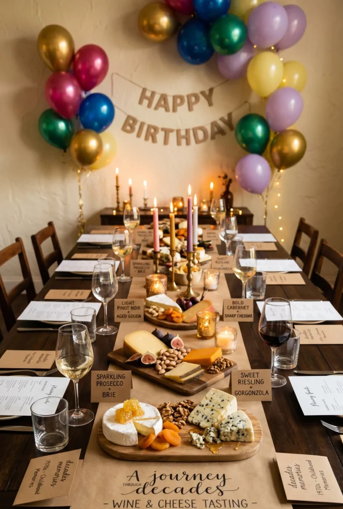 Wine & Cheese Tasting Elegant Party