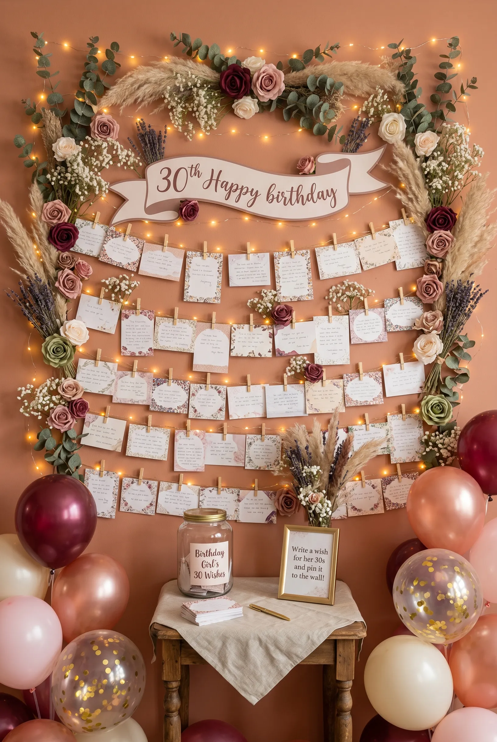"Wish Wall Comes True" Celebration Setup