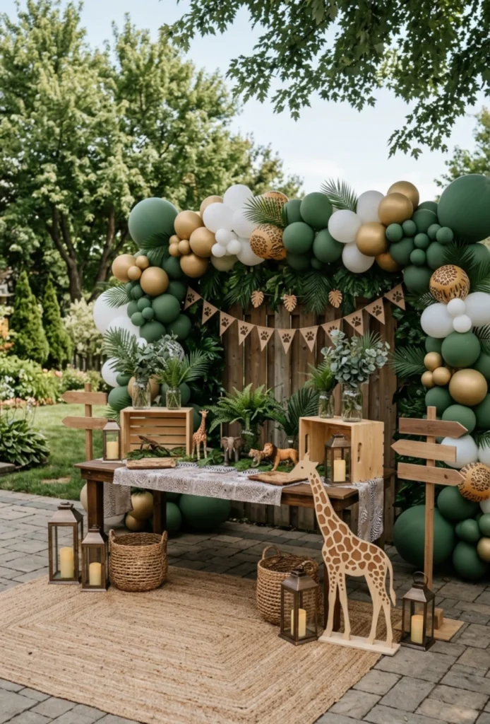 A Little Wild One" Safari Backyard Theme