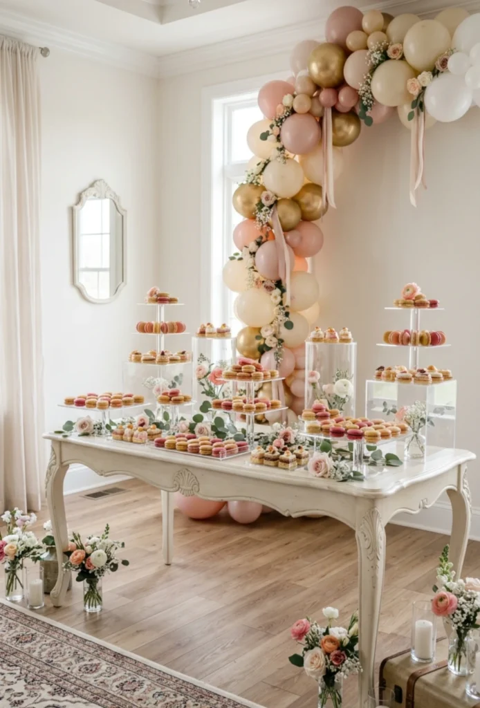 Acrylic Floating Dessert Display Stands