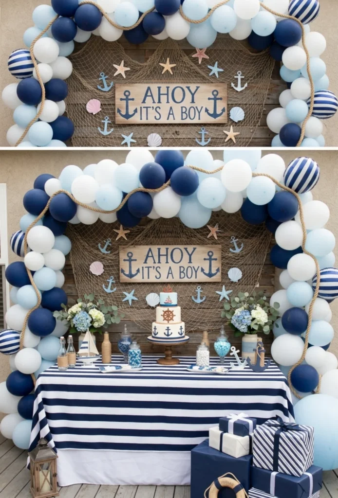 Ahoy It's a Boy Nautical Theme