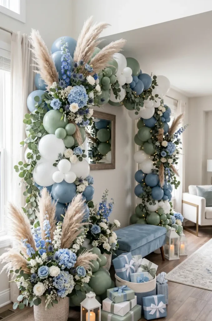 Baby in Bloom Blue Floral Version