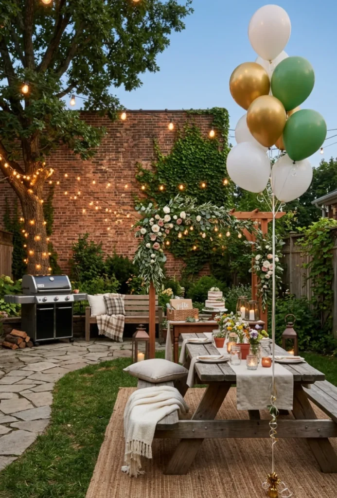 Backyard BBQ Engagement Celebration
