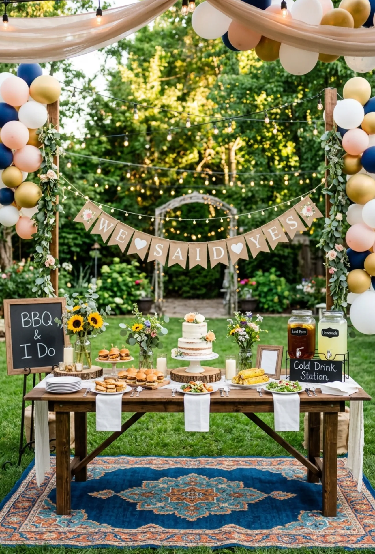 Backyard BBQ "I Do" Celebration