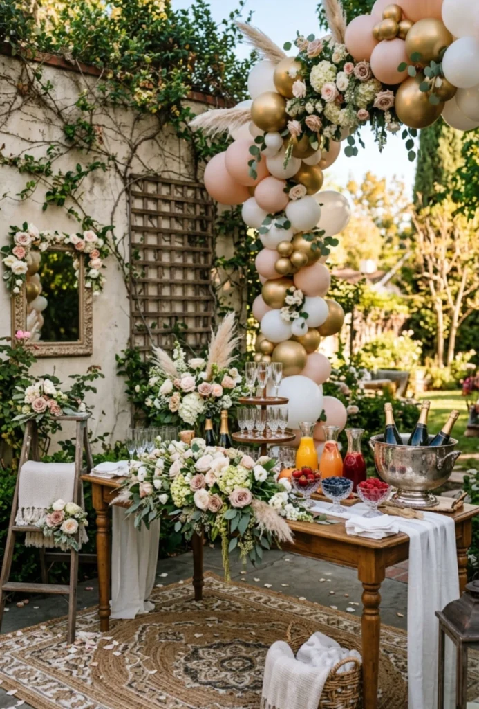 Backyard Brunch and Bubbly Station