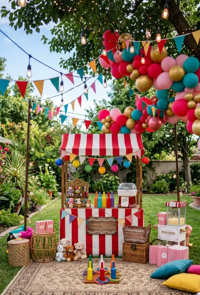 Backyard Carnival Themed Bash