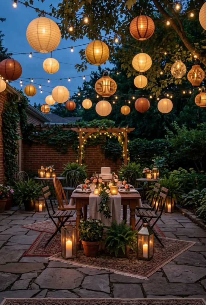 Backyard Lantern Light Evening Party