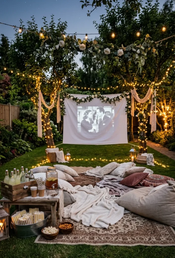 Backyard Movie Night Budget Celebration