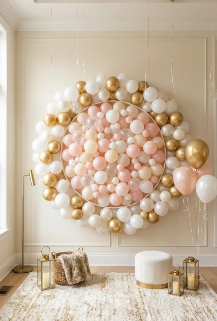 Balloon Filled Ring Backdrop