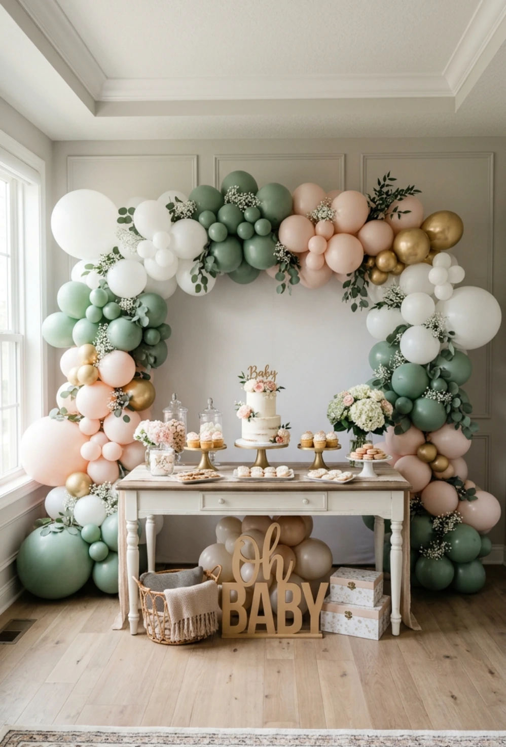Balloon and Dessert Combo Backdrop