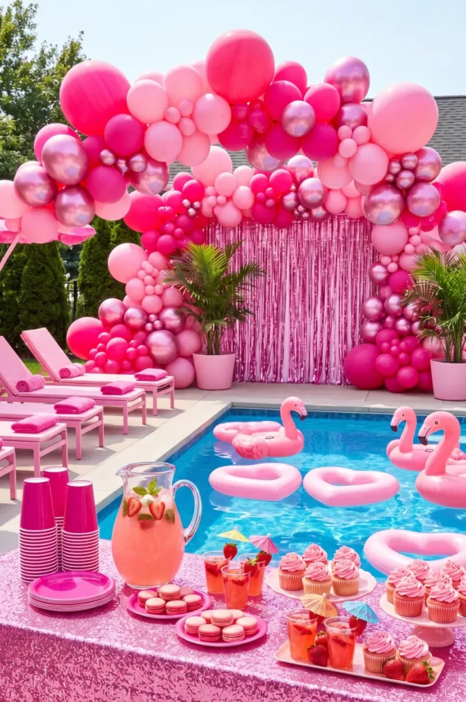 Barbiecore Pink Pool Party