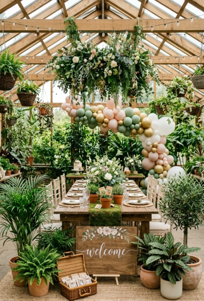 Botanical Greenhouse Bridal Shower