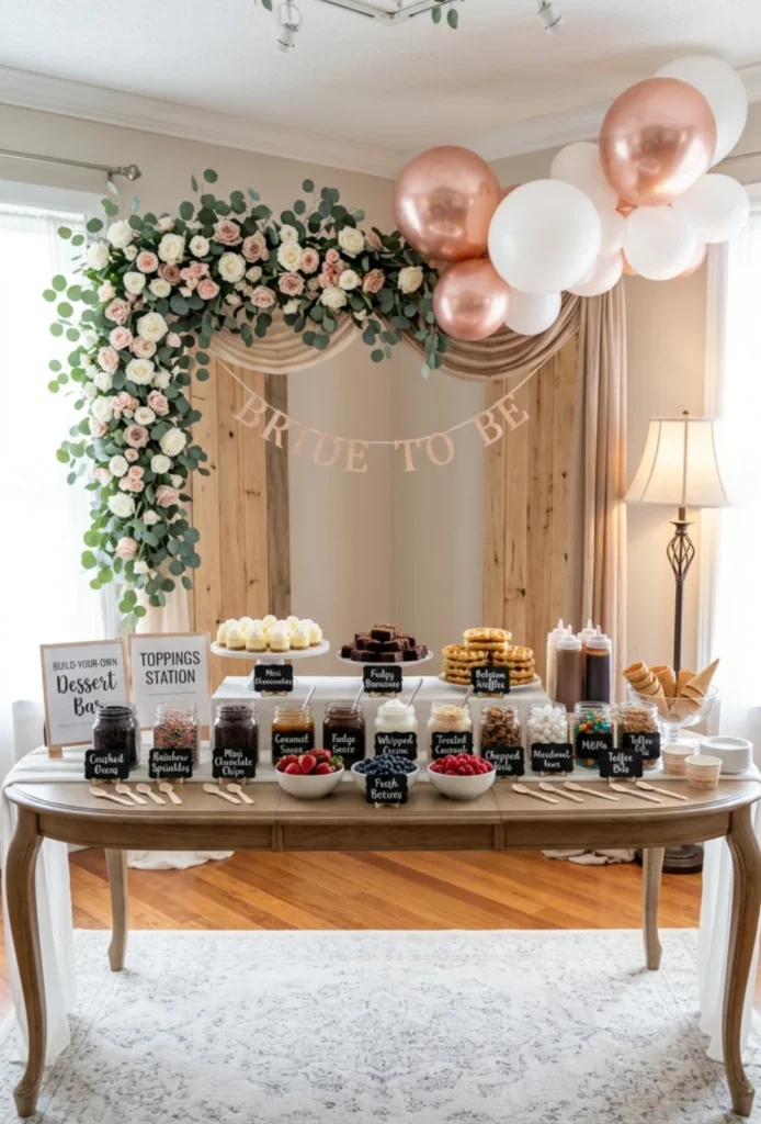 Build Your Own Dessert Bar with Toppings Station