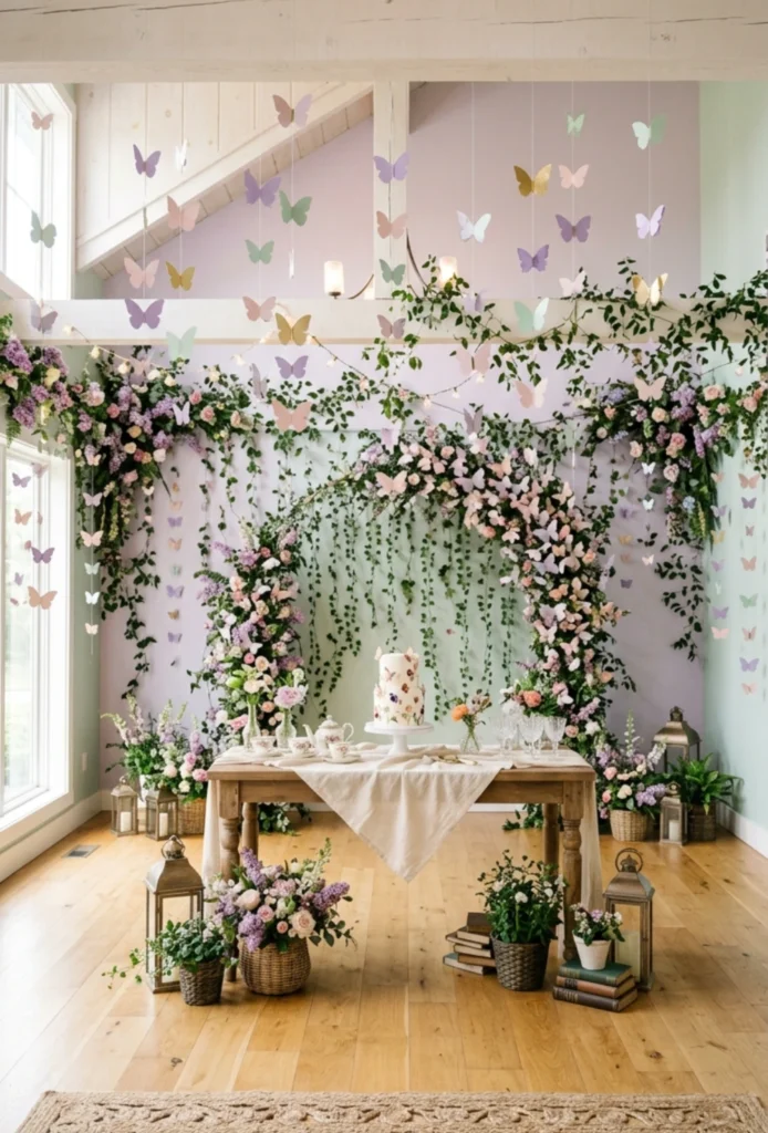 Butterfly Garden Whimsical Theme