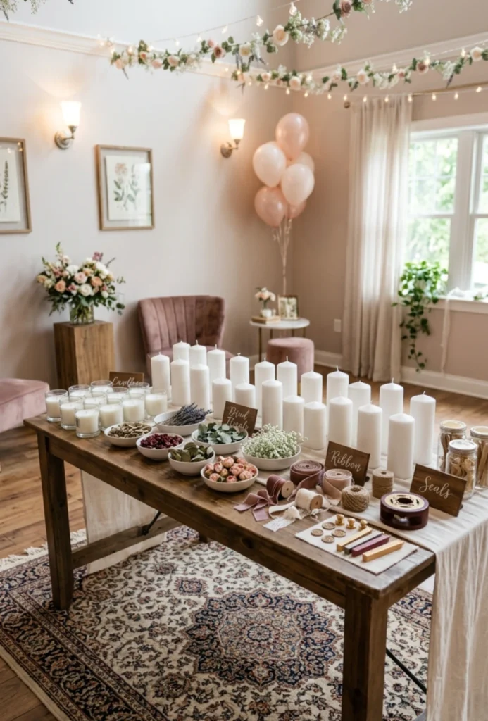 Candle Decorating Activity Bar