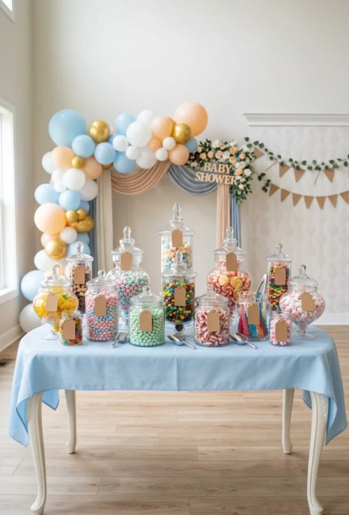Candy Buffet Jars Setup