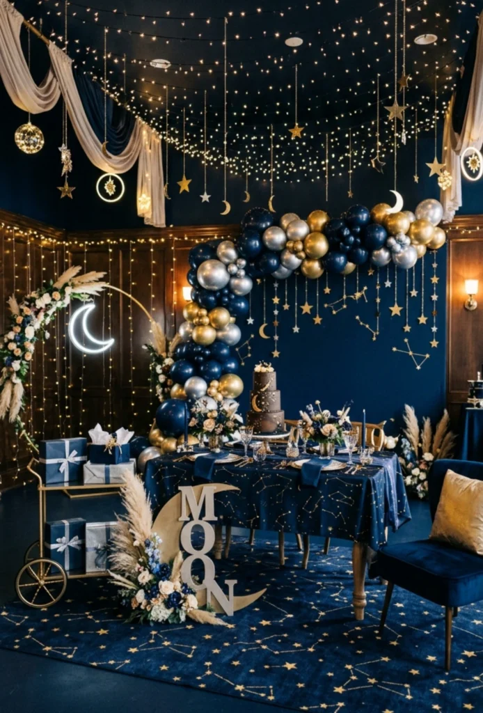 Celestial Stars & Moon Night Theme