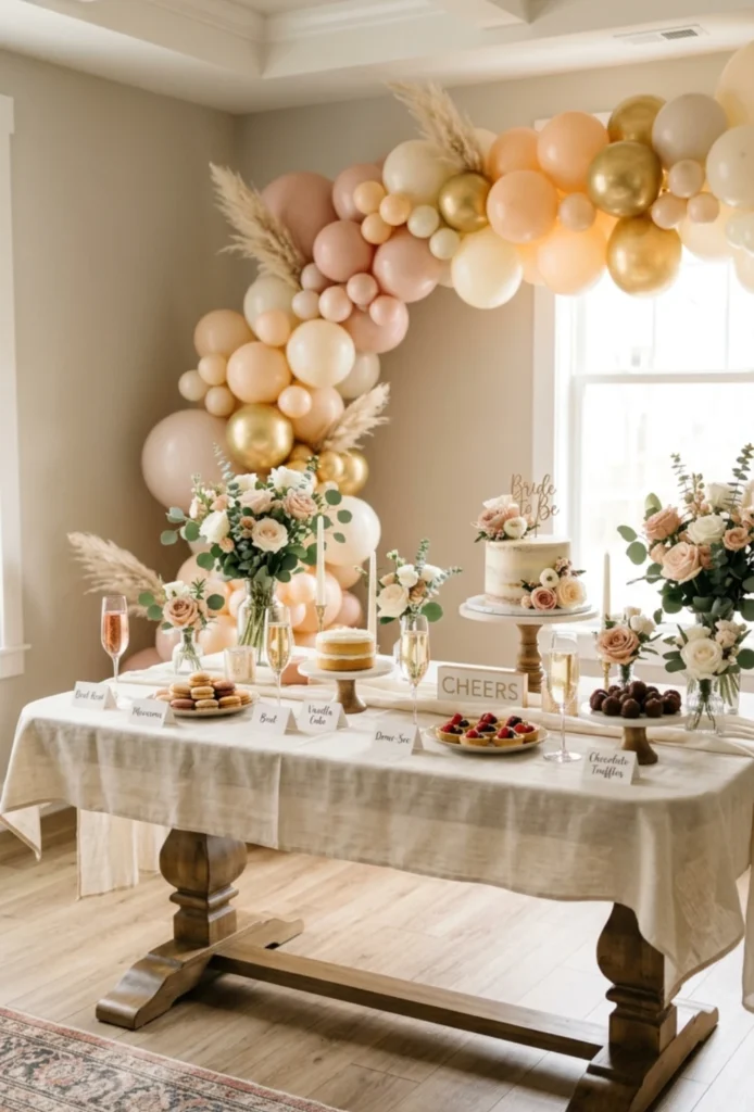 Champagne and Dessert Pairing Table