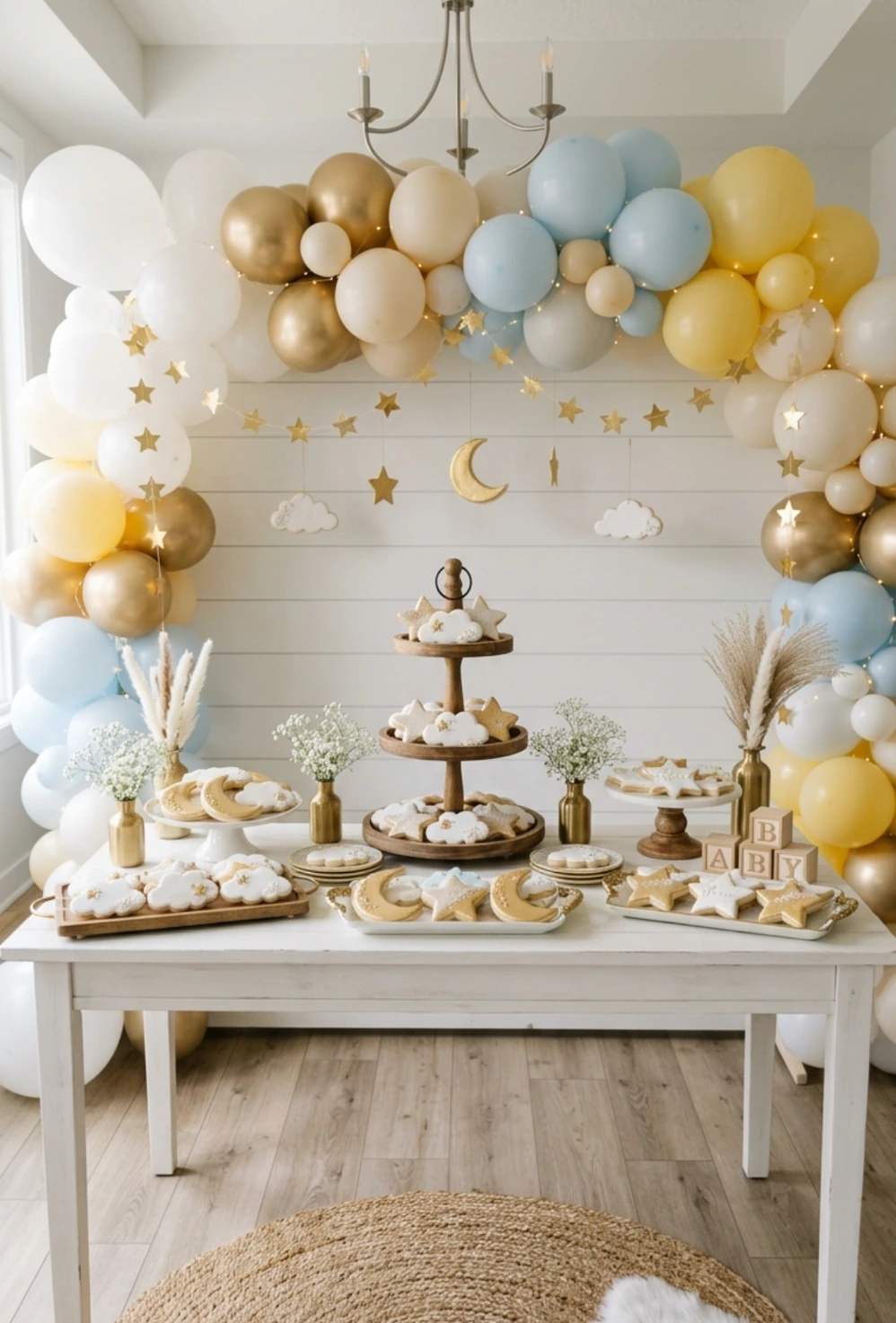 Cloud and Star Sugar Cookies