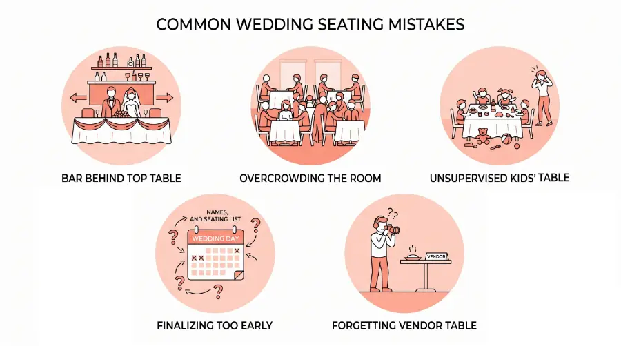 Common seating wedding mistakes