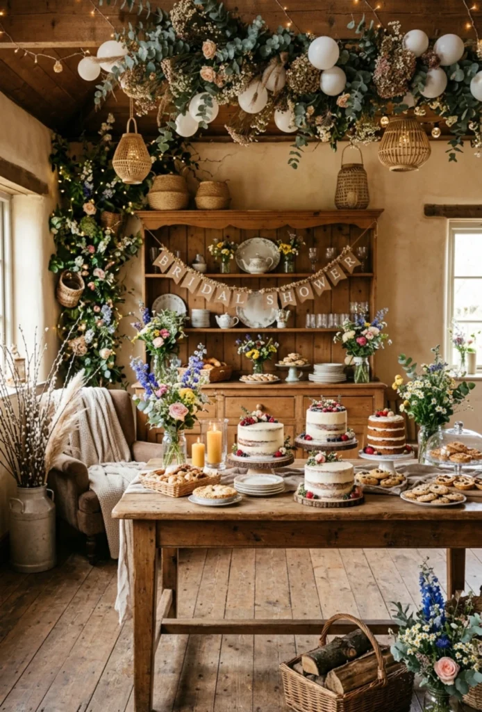 Cottagecore Rustic Dessert Table Theme
