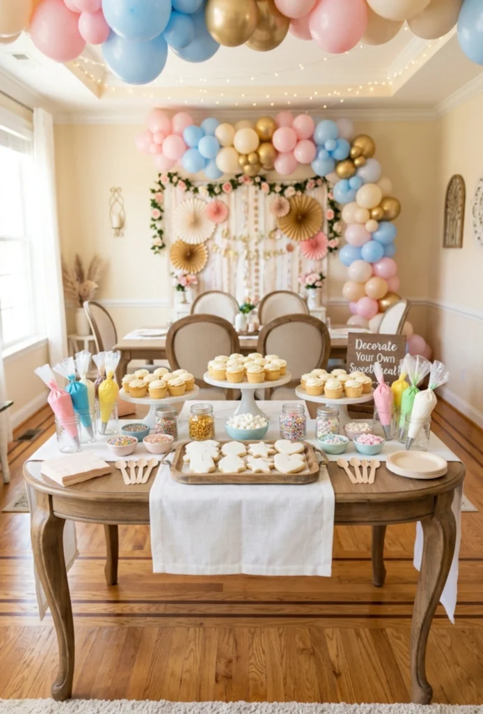Cupcake or Cookie Decorating Table
