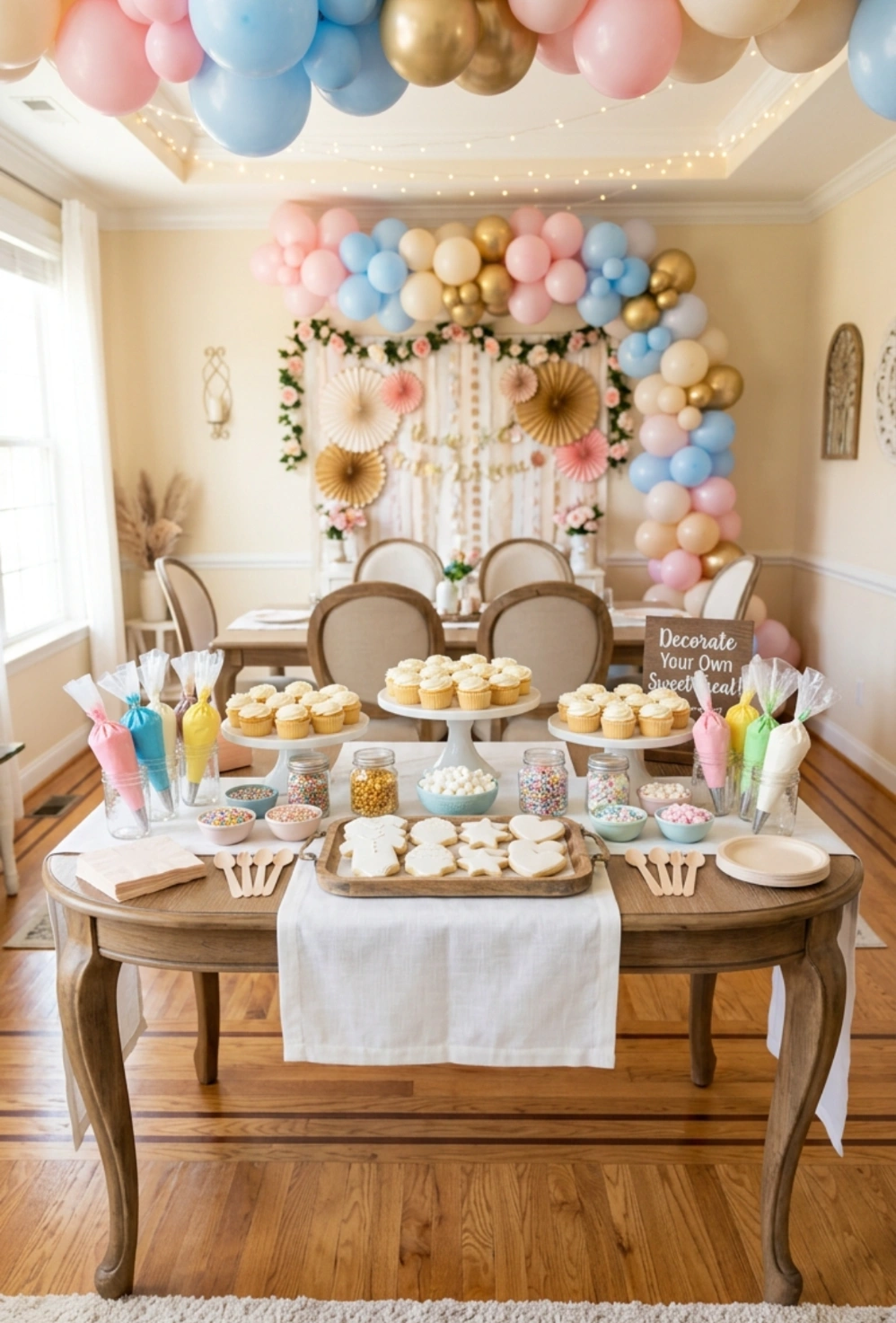 Cupcake or Cookie Decorating Table